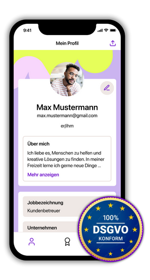 A personal competency profile in the Mentessa app
