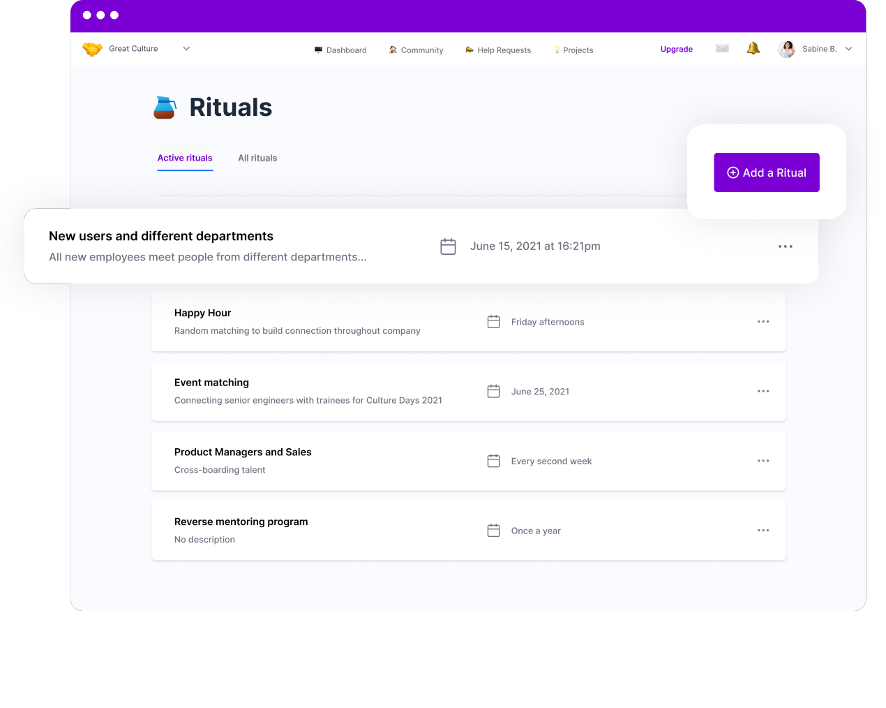 Run many mentoring formats from one platform